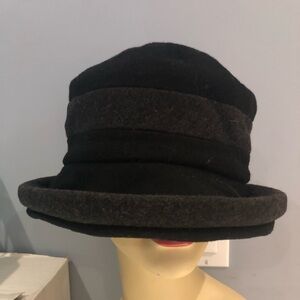 Holt Renfrew Black and Grey Bucket Hat Made in Canada